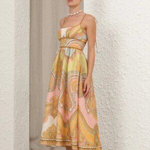 Zimmermann  Maxine Picnic Midi Dress